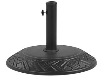 Beliani Base para sombrilla negro redonda 21 kg