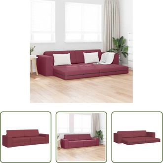 vidaXL Divano letto 200 cm - Divano letto 200cm Rosso Vino Tessuto