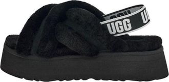 UGG (WMNS) UGG Disco Cross Slide Black 1121550-BLK
