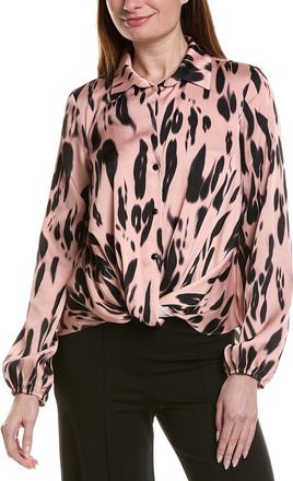 Joseph Ribkoff Cuff-Sleeves Printed Blouse