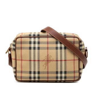 Burberry Pre-owned Burberry Haymarket Check Coated Canvas Crossbody Ladies H6RM5JZ6HZ5HXHAT