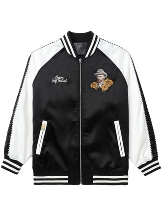 Musium Div. Giacca varsity con design color-block - Nero