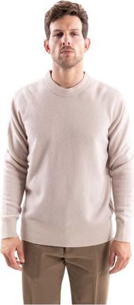ATOMOFACTORY Trui met ronde hals - Heren - Ronde hals truien - Beige - M - Kasjmier - Truien & Vesten