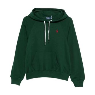 Polo Ralph Lauren Cotton Fleece Hoodie - Dames - Hoodies - Groen - M - Katoen - Hoodies & sweatvesten