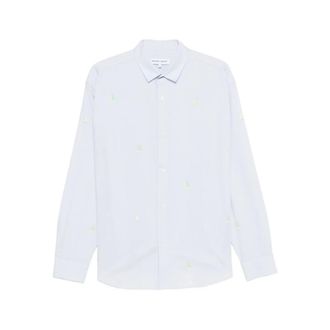 Maison Labiche Breteuil Boat Shirt - Heren - Casual Overhemden - Blauw - M - Katoen - Overhemden