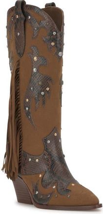 Jessica Simpson Piarin Pointed Toe Western Boot in Light Hickory at Nordstrom, Size 8.5
