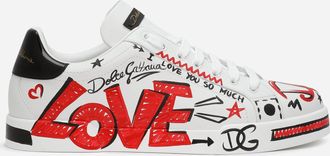 Dolce & Gabbana Portofino Love Dg Sneakers - Woman Sneakers Multicolor 40.5