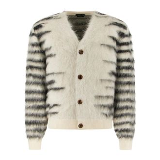 Tom Ford Mohair en Wol Vest - Heren - Truien - Veelkleurig - Maat: XL Wol