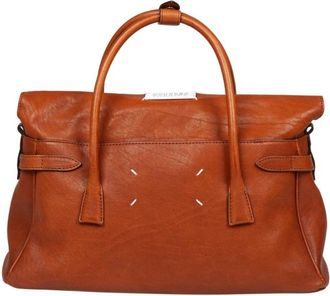 Maison Margiela 5Ac Handbag In Vintage Cognac Leather