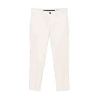 Roberto Ricci Design Slim-fit broek - Heren - Broeken - Wit - Maat: XL Zijde