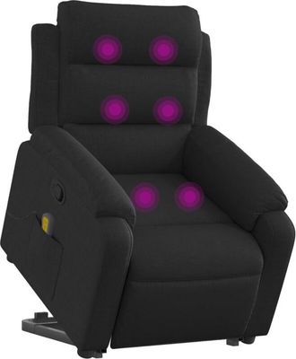 vidaXL Vidaxl - Sill&oacute;n Reclinable De Masaje Elevable Tela Negro
