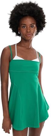 Free People Movement Baseline Tennis Dress Womens Dress Green Glow Combo : LG (Womens 12-14), Elastane/Polyester