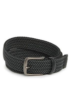 Original Penguin Classic Stretch Woven Belt in Gunmetal at Nordstrom Rack, Size Medium