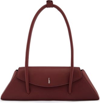 Behno Diana Leather Shoulder Bag in Brick at Nordstrom