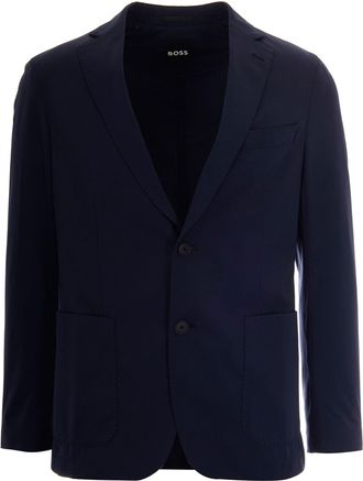 BOSS Slim Fit Single-Breasted Jacket in High-Performance Stretch Jersey