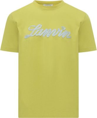Lanvin Yellow Crew Neck T-Shirt