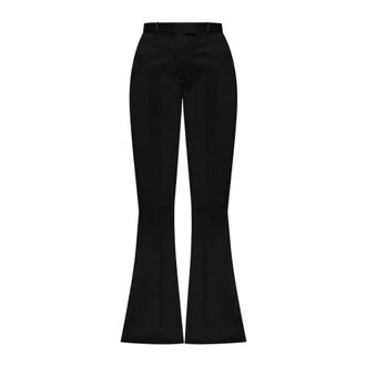 The Attico Gecropt Tailored Broek - Dames - Broeken - Zwart - Maat: S Wol
