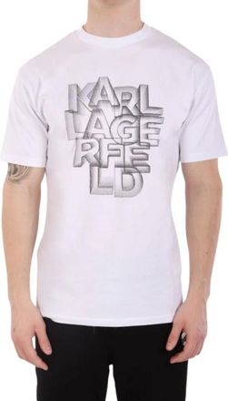 Karl Lagerfeld Hombre, Camisetas, Blanco, Talla: M