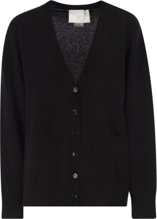 VANIS&Eacute; Truien & Vesten, Dames, Zwart, L, Kasjmier, V-hals vest met knopen vooraan