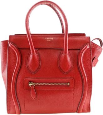 Celine Pre-owned Vintage Handtas - Dames - Vintage Handtas - Rood - ONE Size - Leer - Vintage