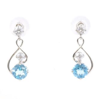 C&A Unbranded blue gold gold (10K) Drop Earrings (Pre-Owned)