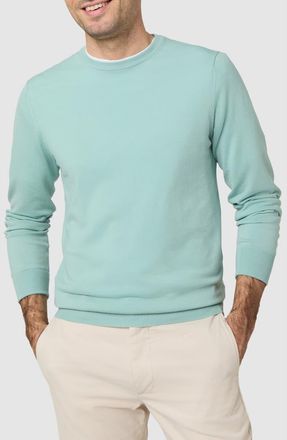 Sid Mashburn Fine Gauge Wool Crewneck Sweater in Celadon Escorial Wool at Nordstrom, Size Medium