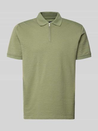 Mc Neal Regular Fit Poloshirt mit Strukturmuster in Lind, Gr&ouml;&szlig;e XXXL