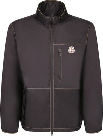 Moncler Jassen, Heren, Zwart, M, Zwart technisch materiaal