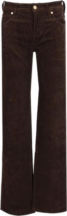 7 For All Mankind Calie Straight Jeans - Dames - Flared Jeans - Bruin - W26 - Katoen - Jeans