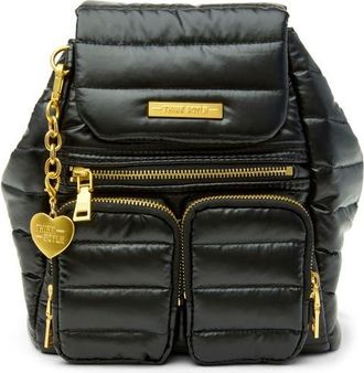 Think Royln Legend Quilted Backpack in Pearl Black at Nordstrom