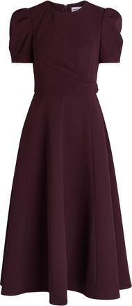 Rebecca Vallance Syrah Panelled Crepe Midi Dress - Purple - 18 (UK18 / Xxl)