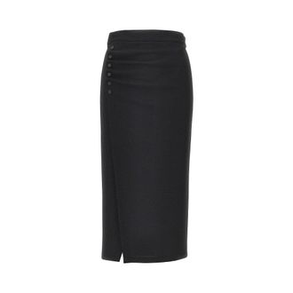 Emporio Armani Viscose-blend midi skirt Woman 38