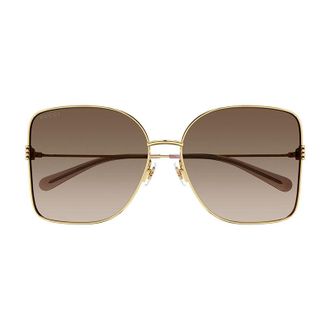 Gucci GG1282SA003 Square Full Rim Sunglasses - Gold