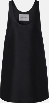 Balenciaga Wool and silk minidress