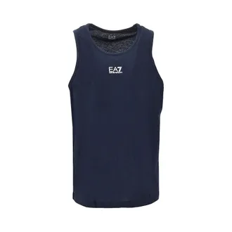 Emporio Armani Cotton tank top with logo print Man XL
