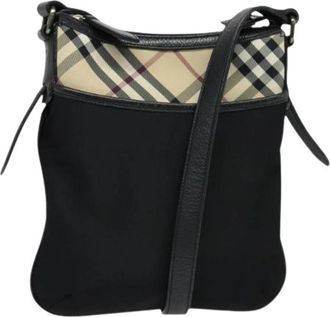 Burberry Pre-owned Nylon Cross Body Tas - Dames - Vintage Schoudertas - Zwart - ONE Size - Nylon - Vintage