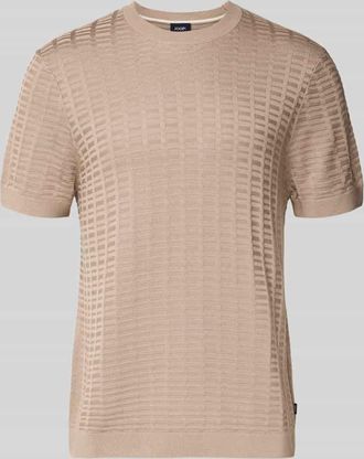 Joop T-Shirt mit Label-Detail Modell Theor in Beige, Gr&ouml;&szlig;e XXXL
