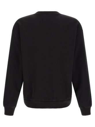 Dolce & Gabbana Logo-Embroidered Cotton Sweatshirt - Black