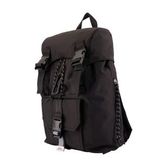 A.P.C. Mens Trek Backpack Black Nylon