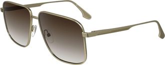 Victoria Beckham Gold Metal Womens Sunglasses