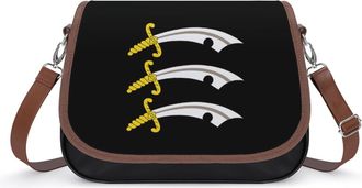 Generic Flag of E-ssex Crossbody Bags for Women Fashion Leather Shoulder Handbags With Adjustable Strap