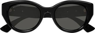 Gucci Cat-eye zonnebril - Dames - Zonnebrillen - Zwart - 52 MM - Accessoires