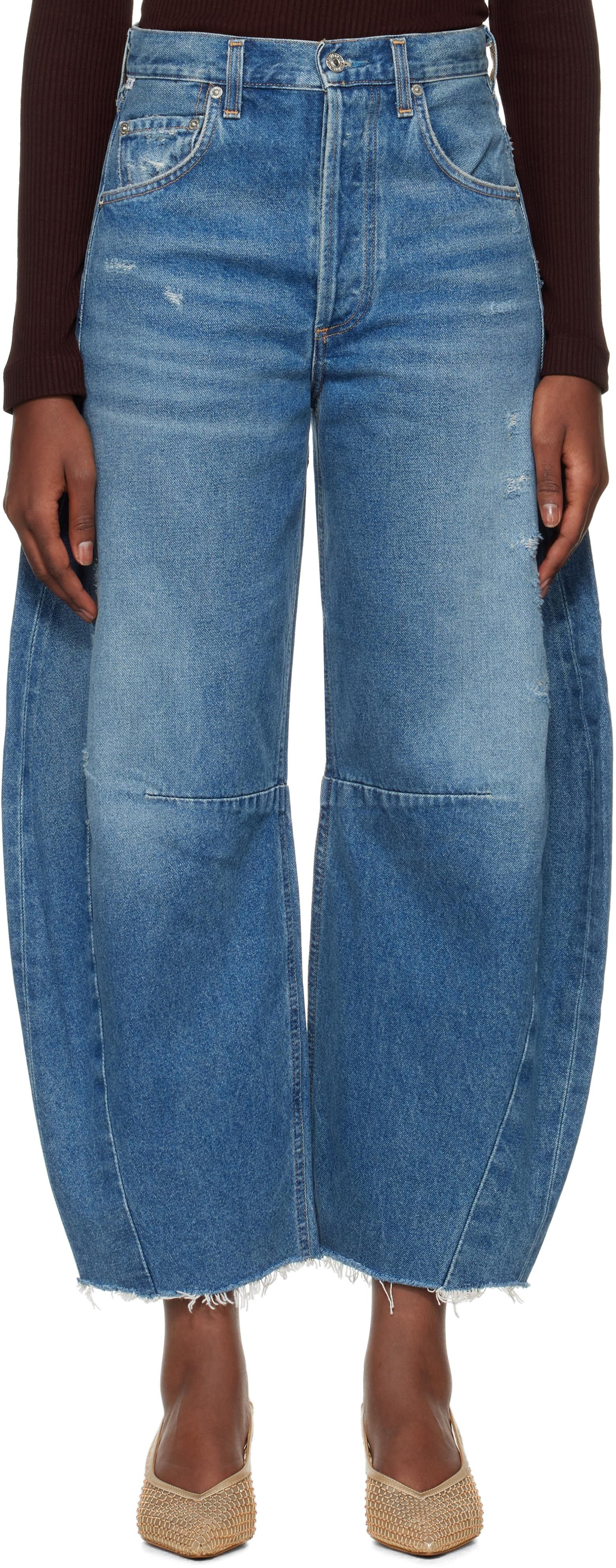Dolce & Gabbana Womens Loose Denim Jeans in Blue | Size 40