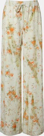 Alexander McQueen Floral wide-leg pants