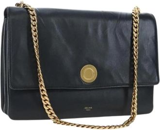 Celine Pre-owned Vintage Schoudertas - Dames - Vintage Schoudertas - Zwart - ONE Size - Leer - Vintage