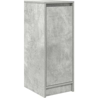 vidaXL Vidaxl - Zapatero Gris Hormig&oacute;n 29,5x34x76 Cm Madera De Ingenier&iacute;a