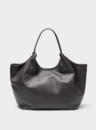 Simons Womens Supple pebbled leather tote bag Exclusive collection from Italy