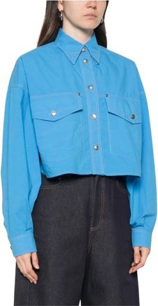 Versace Mujer, Blusas y Camisas, Azul, Talla: S