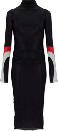 Off-white Light Jersey Insert Dress - Dames - Casual kleedjes - Zwart - S - Nylon - Kleedjes