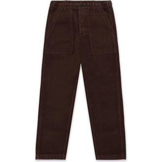 Fortela Newfatigue Moleskin Fatigue Trousers in Dark Brown at Nordstrom, Size 36 X 33 Eu